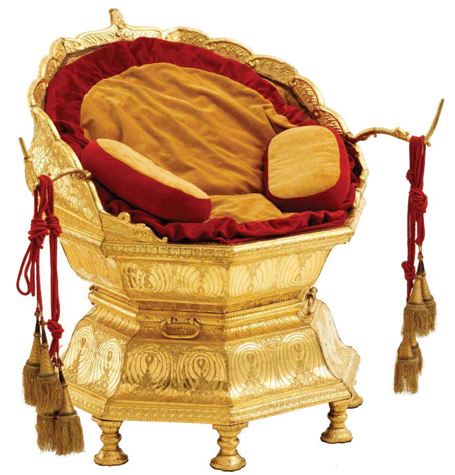 The golden lotus throne of Maharaja Ranjit Singh #RanjitSingh never wore a crown when he sat on his throneHe was crowned Maharaja in 1801 only at the age of 20 #BirthAnniversary of Maharaja Ranjit Singh3