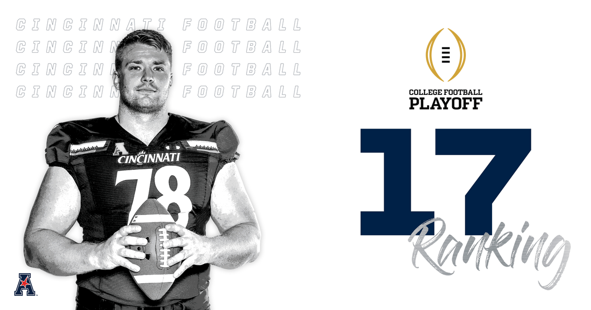 American_FB's tweet photo. The Bearcats impressed in their Saturday win and @GoBearcatsFB moves up to No. 17 in this week's College Football Playoff ranking - its highest CFP rank in history.

#AmericanPow6r https://t.co/Hi1scgJ6VS