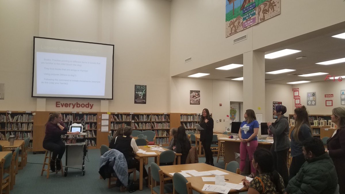 janeschenck's tweet photo. District ESLE teachers partnering to share information about Autism, strategies, and resources with parents! Awesome team! #1LISD https://t.co/BgoQIkpn0j