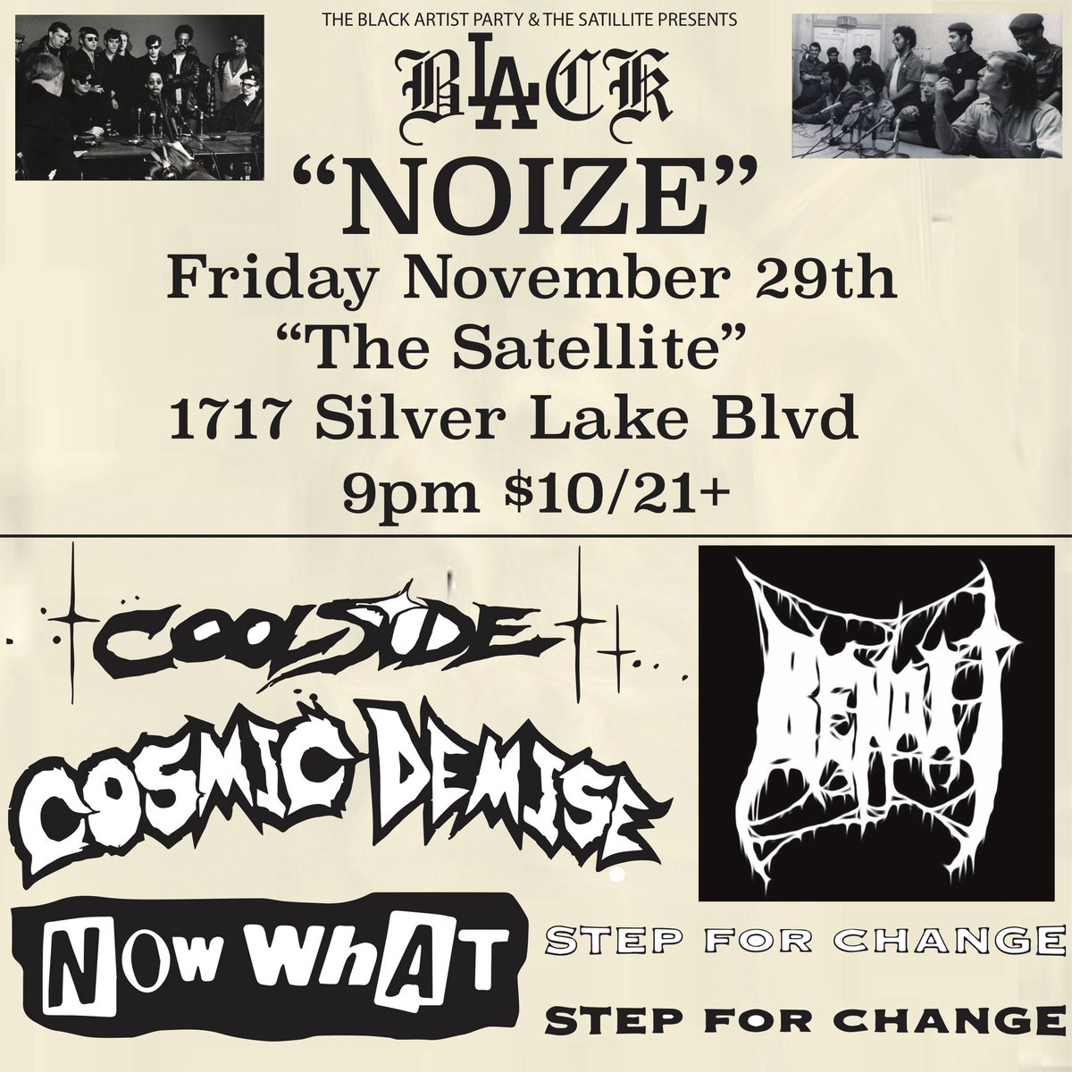 Thank you to Black Artist Party for the invitation, extremely grateful for the opportunity. This is gonna be a good one LA. 🔒