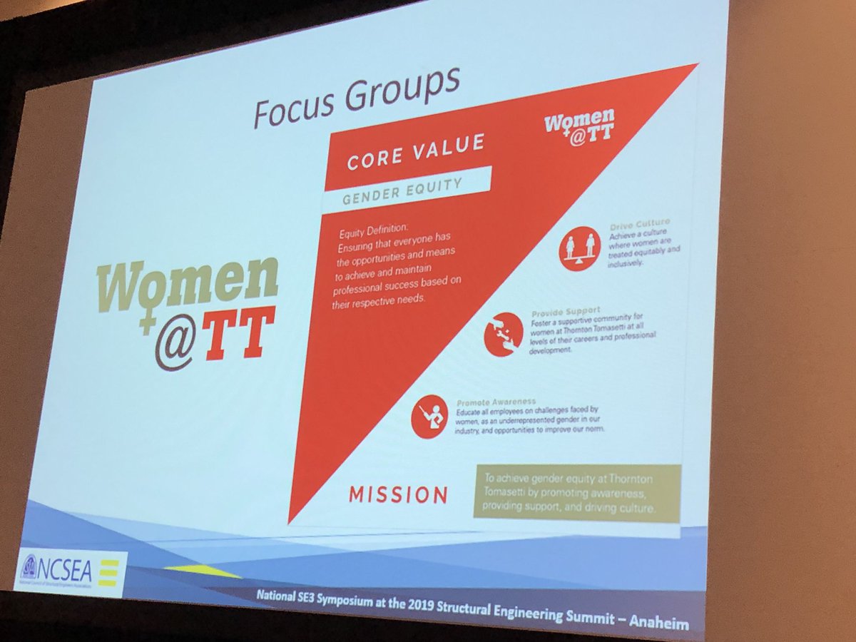 If you’re going to have focus groups, make sure there is feedback loop back to management or firm leadership. 

Focus groups are MORE than just support groups!

<a href="/se3project/">SE3 Project</a> #SE3elevate #retention #engagement #diversity #inclusion #Leadership #focusgroups #transparency <a href="/ttinc/">Thornton Tomasetti</a>