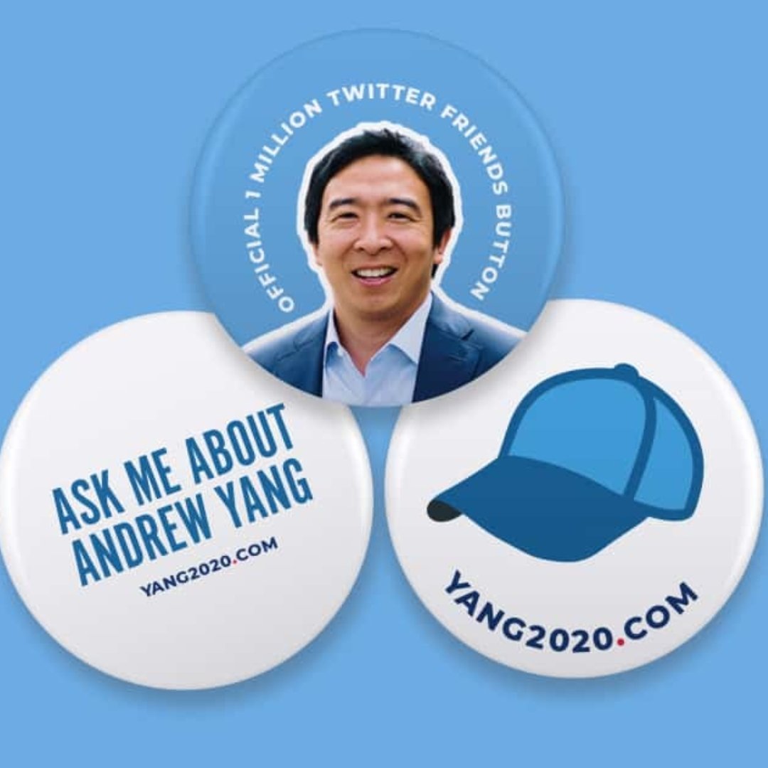 ChrisVolkernick's tweet image. New #YangMerch, #YangGang! 🧢