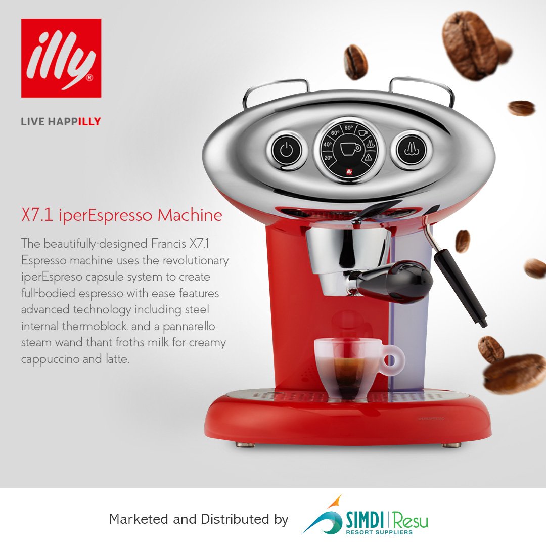 SIMDIgroup's tweet photo. X7.1 iperEspresso Machine unmistakably mirrors the barista's ability. ❤️
#SIMDI #RESU #illy #iperEspresso #LIVEHAPPilly https://t.co/MLaLFXMTm8