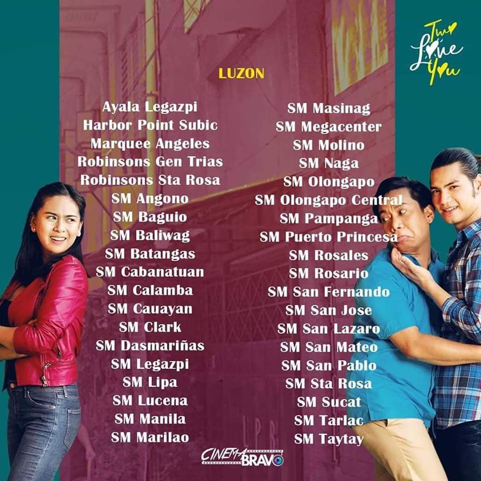 hashtag_k1d's tweet photo. Now showing more than 100 Cinemas Nationwide! @twoloveyoumovie https://t.co/SohTf8rJ64