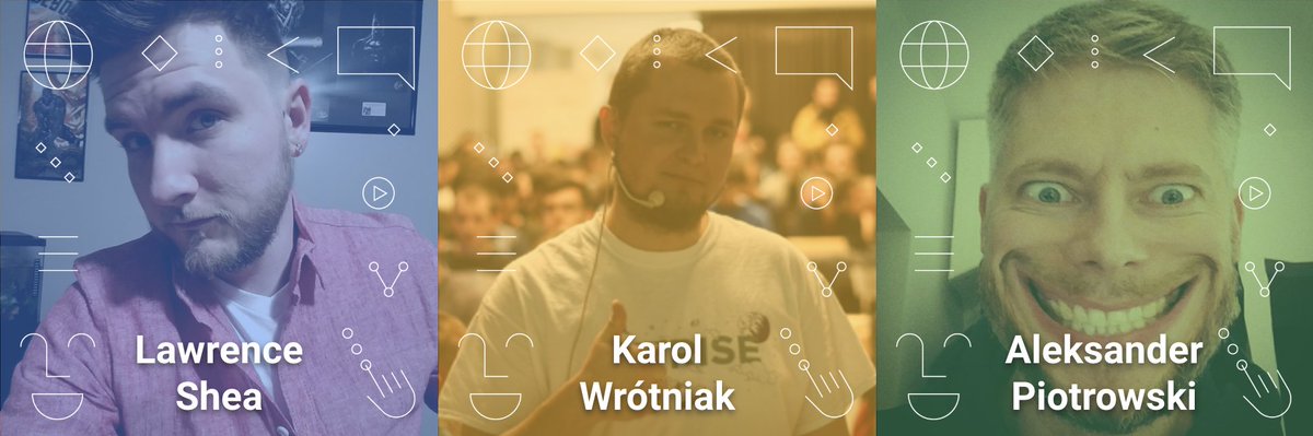 #dfwro #dfwro19 #speakers

🎙🎙🎙🎙🎙

📣 Lawrence Shea // Monsterly, Inc. // USA
📣 Karol Wrótniak // Droids On Roids // Poland
📣 Aleksander Piotrowski // Grubhub // Poland

👉 devfest.wroclaw.pl