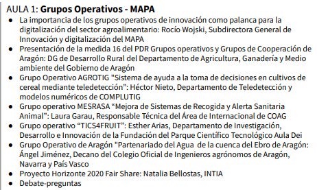 COAGInnova's tweet photo. No te pierdas en el #FarmingDay de #DATAGRI2019 la sesión sobre la importancia de los Grupos Operativos como palanca para la digitalización del sector agroalimentario 🗓15/11 🕚 11 horas en @CPIFP_Movera https://t.co/GjEyBBc0iK