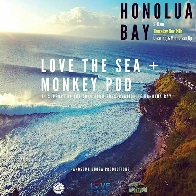 In support of the Long Term Preservation of Honolua Bay Love the Sea supports the WSL's upcoming contest at Honolua Bay this year by participating in a few events including land clearing and cleaning up. .
.
We are heading up to Honolua this Thursday to … ift.tt/2QdsgRu