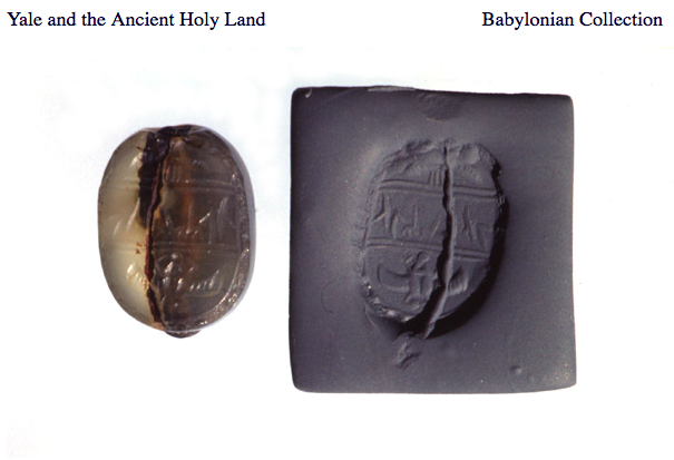 ANCIENT SEALS FROM THE BABYLONIAN COLLECTION:"could conceivably be read as LKNRMLK: 'for the lyre of (the deity) Moloch' or 'belonging to the lyre of (the ) king'." https://www.library.yale.edu/judaica/site/exhibits/holyland/BabylonianCollection.html