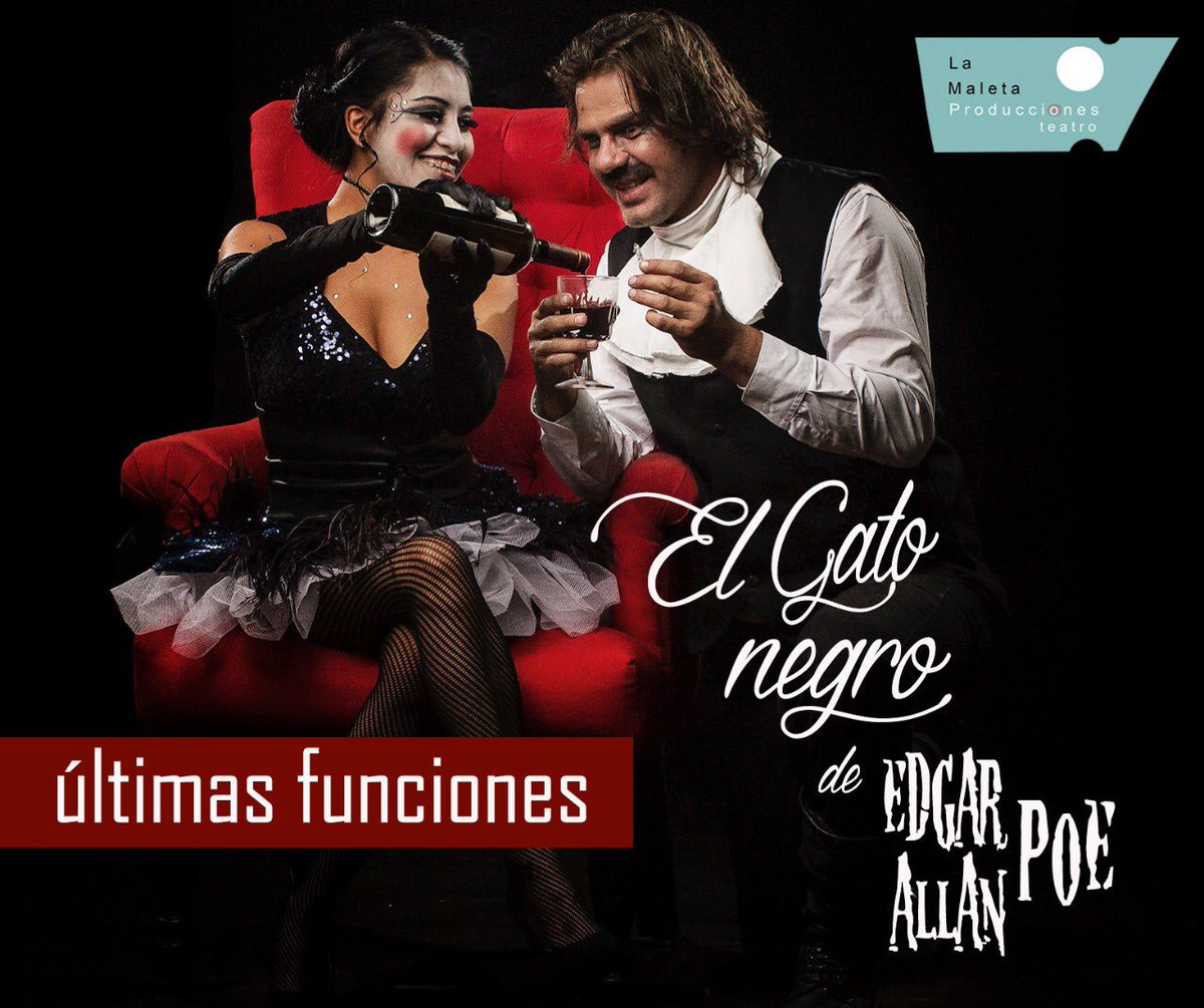 lamaletaproduc1's tweet photo. Teatro de Cámara Hugo Carrillo, últimas funciones, “El Gato Negro” de Edgar Allan Poe https://t.co/kD8YvWwfu9