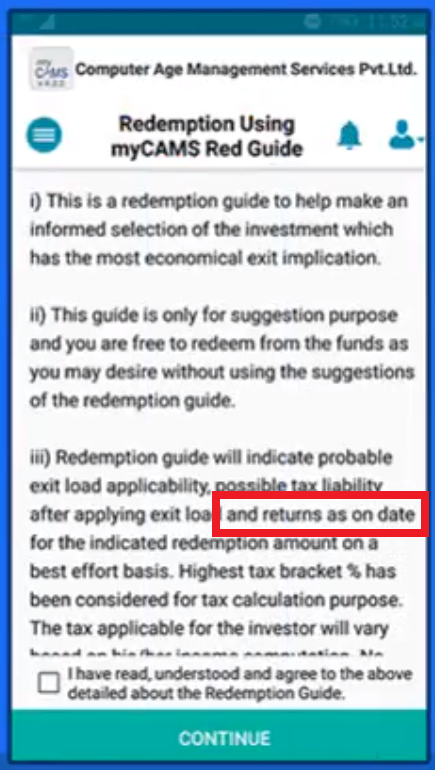 AmolPlanRupee's tweet image. #VeryIMPORTANT
MF RTA @Camsonline now has #SmartRedemptionGuide
Guide helps you with:
- Exit load ✅
- possible tax liability ✅
- And 'Returns as on date' from schemes 🙀