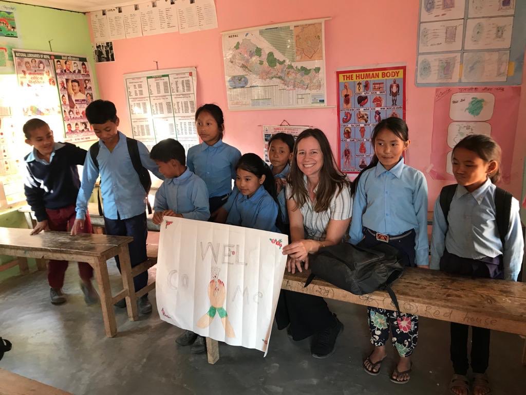 I am currently visiting @teamUWS schools in Nepal to discuss #inclusion #genderequity #menstruation and how we can help ensure all children can access a good education. More to follow!