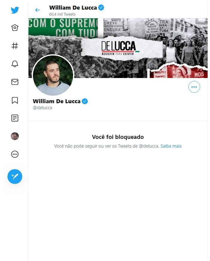 vitorspassos's tweet photo. O intolerante religioso sou eu? @delucca 
O intolerante que não gosta de debater sou eu? 
Quando não há argumentos, você bloqueia ou manda se... 

O intelecto acabou, melhor bloquear.

Cérebro de galinha. https://t.co/W9to3kq8sH