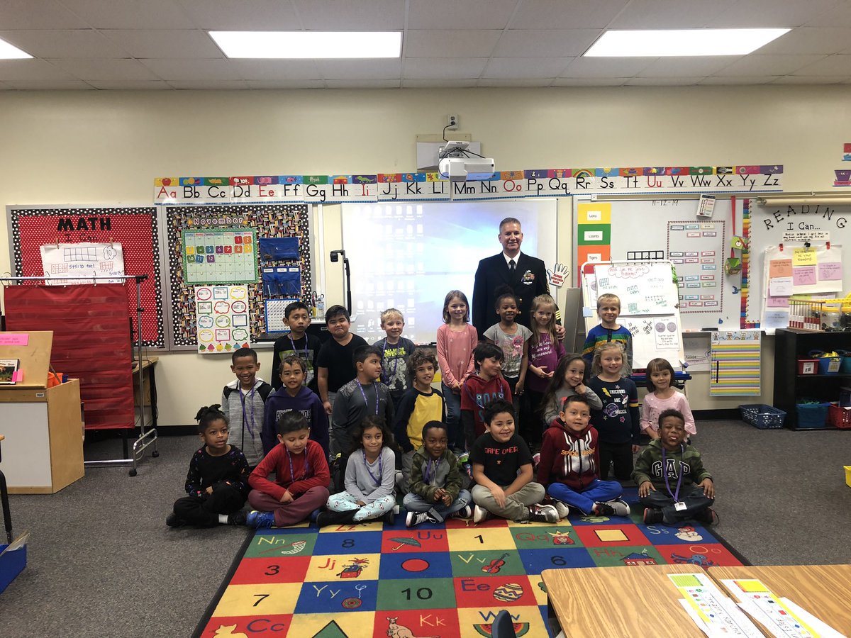 pres_firstgrade's tweet photo. We are so grateful for Mr. Swallows and his service to our country! First grade students enjoyed hearing Mr. Swallows present on his military career and what it means to be a veteran. Thank you to all of our military veterans! #HappyVeteransDay @PorterRidgeESNC https://t.co/0OGIBnIaJ3