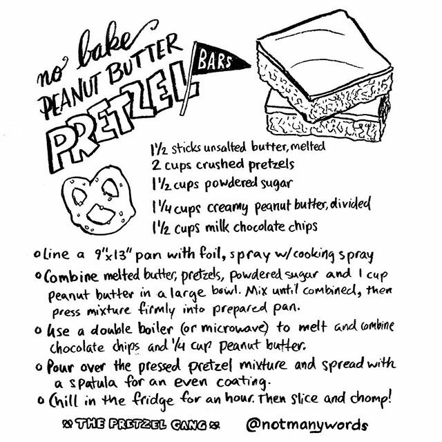 notmanywords's tweet image. Gonna see the #pretzelgang and special guests at Comedy Bang Bang tour's DC stop, so I'm missing #ssletters . That won't stop me from posting a pretzel-y recipe for tonight's doodle session. ift.tt/34TA4Mm