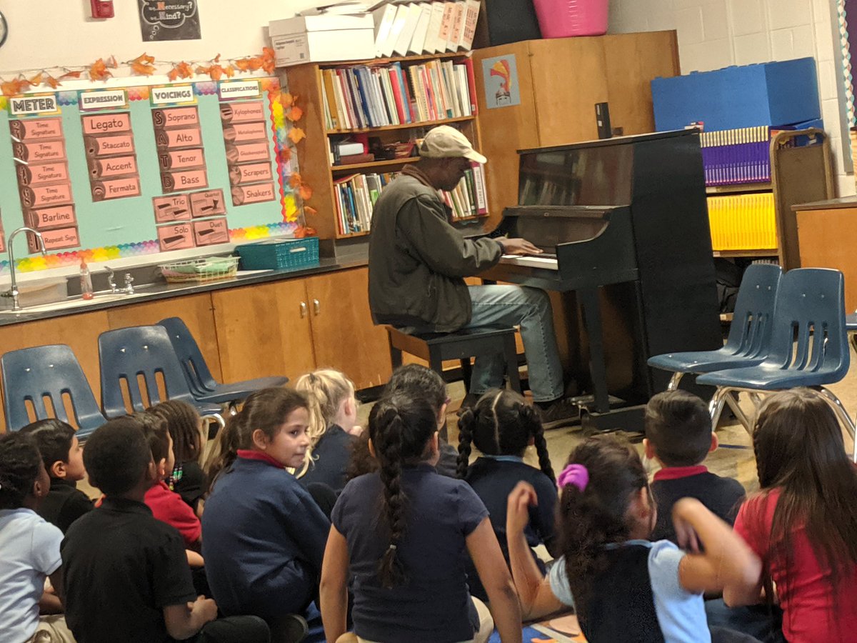 We love it when our custodian, Mr. Daniel, comes in early to perform for us! #AACPSAwesome #musicAACPS #MDcityAACPS