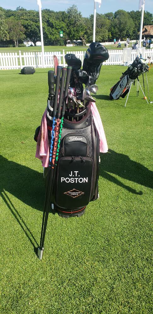 Recent PGA Tour winner JT Poston with his SuperSpeed set at this week’s Mayakoba Classic.