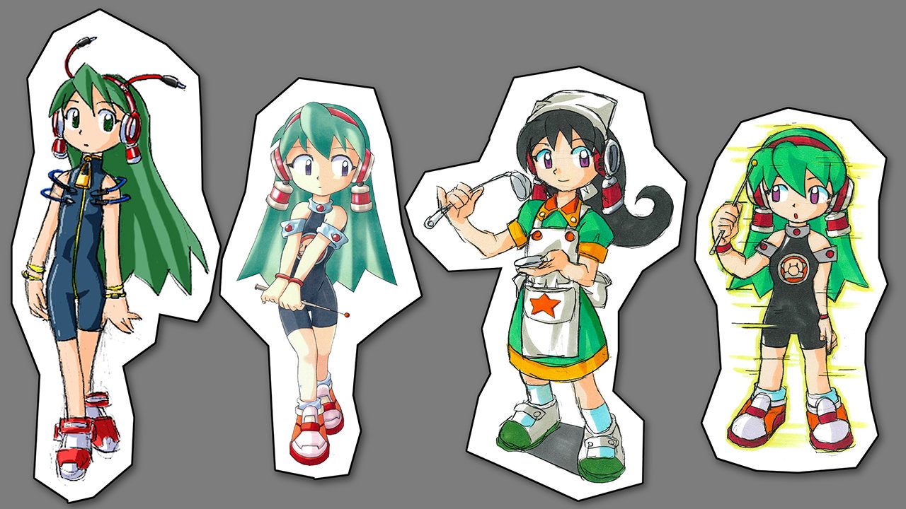 公式 サルゲッチュ周年 サルゲッチュ 誕生秘話17 制作の終盤に やっぱり同年代のカワイイ娘も欲しい ということになりまして もともとハカセには 助手のロボットキャラ を付けたかったので それを女の子に変更することにしました