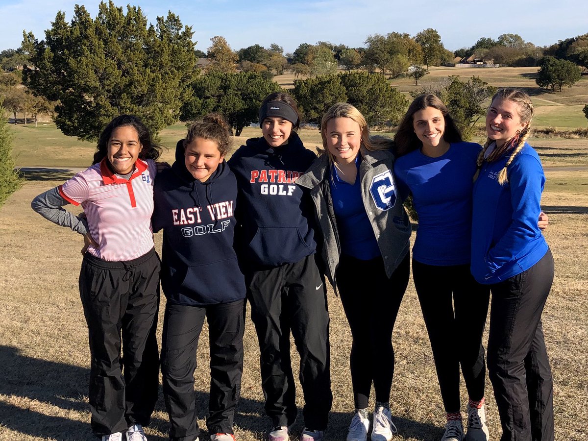 GISDGolf's tweet photo. GHS and EVHS Ladies endured the cold today at Stonetree in Killeen https://t.co/a7HHhdz69W
