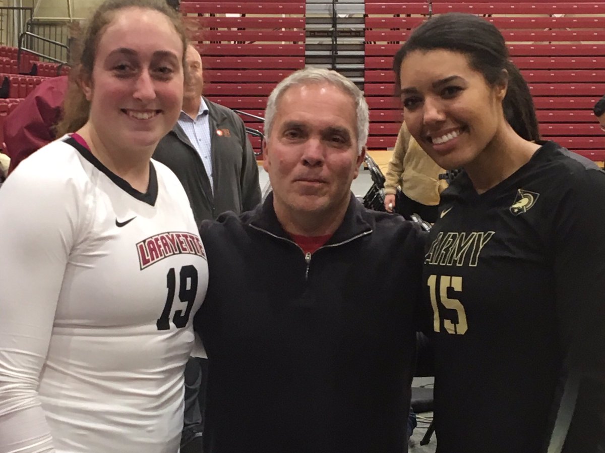 .<a href="/ArmyWP_VB/">Army Volleyball</a> paid a visit to <a href="/LafColVBall/">Lafayette Volleyball</a> and <a href="/GoRedRovers/">Easton Athletics</a> alums Leanna Deegan (Class of 2018) and Courtney Horace (Class of 2015) reunited with Coach Corpora. #easdroverpride