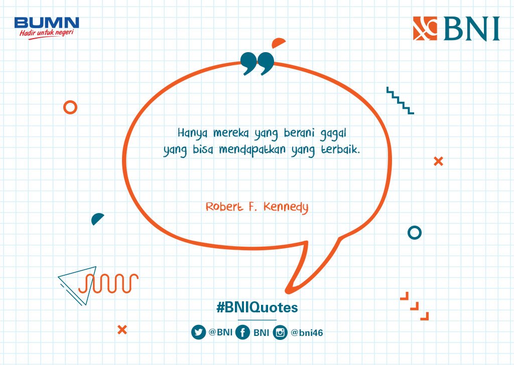 BNI's tweet photo. Jangan pernah takut untuk mencoba #BNIQuotes https://t.co/IKBWsRyNIU