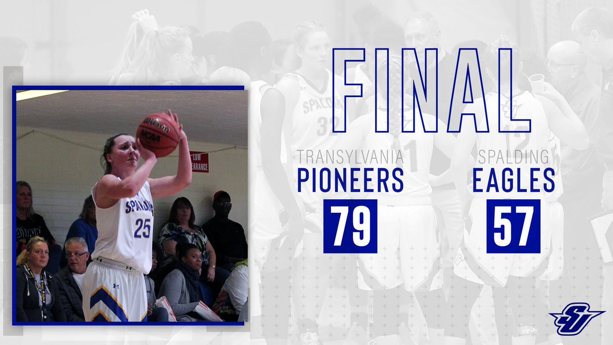 SpaldingWBB's tweet photo. FINAL | The Golden Eagles fall to #13 ranked Transylvania, 79-58, in their season opener. 

SU STATS⤵️
🔵 Maleah Hirn: 17 PTS, 6 AST, 5 REB
🔵 Allison Just: 13 PTS, 6 REB
🔵 Hunter Wright: 8 PTS, 6 REB
🔵 Kendyl Powell: 5 PTS, 6 REB https://t.co/rviYnTjq9e