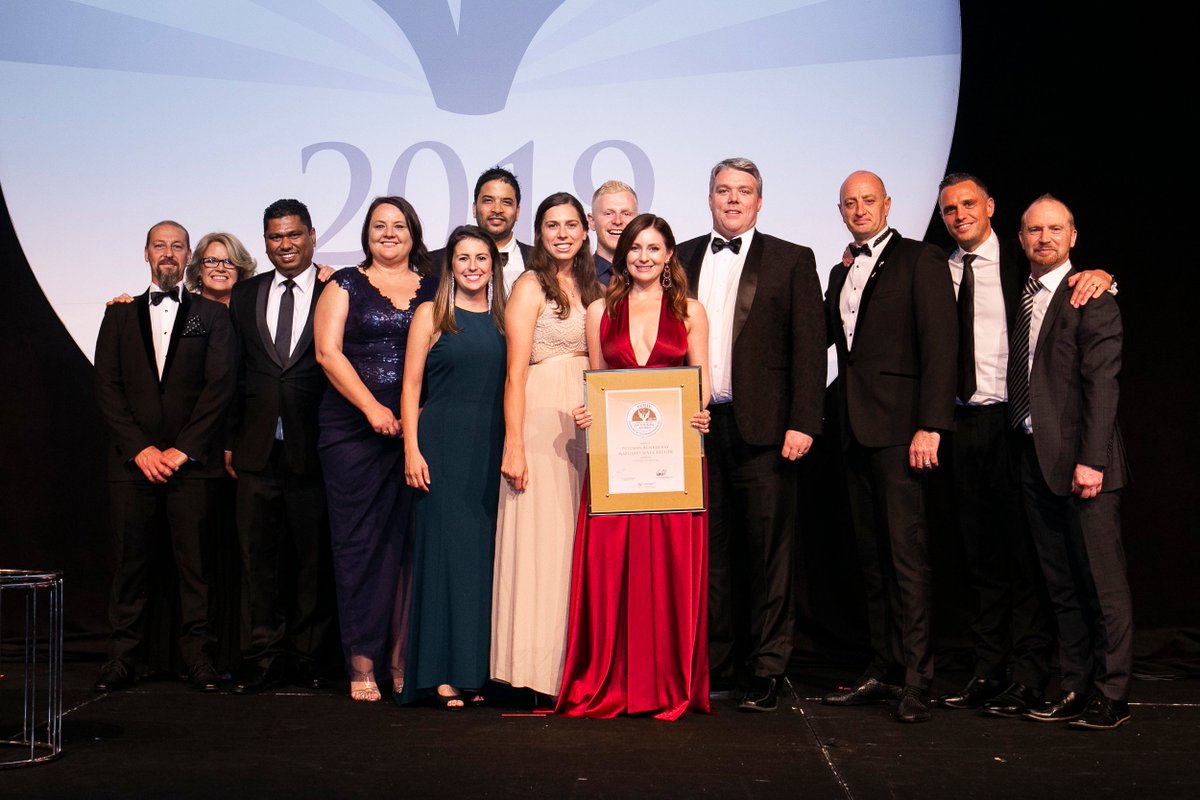 BunkerBayResort's tweet photo. More great photos of the Pullman team collecting their GOLD medals for Luxury Accommodation &amp; Business Events Venue at the WA Tourism Awards... including a cheeky on stage selfie! 🎉  Read more > https://t.co/pgYSMz9AAx #WATA19 https://t.co/ZVgpJdJrMw