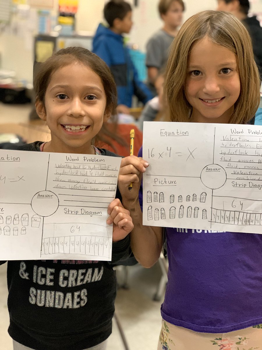 CDGerhard's tweet photo. Loved watching how creative these kiddos were representing their equations in multiple ways! #cses1920 #WatchUsGrow #FlyingThroughFourth #DualLanguage https://t.co/BwUyGrTd33