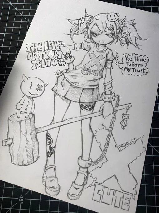 PCKガチャ!![5枚目]ガチャガチャで当たりが出たら原画スケッチをプレゼントします!! 