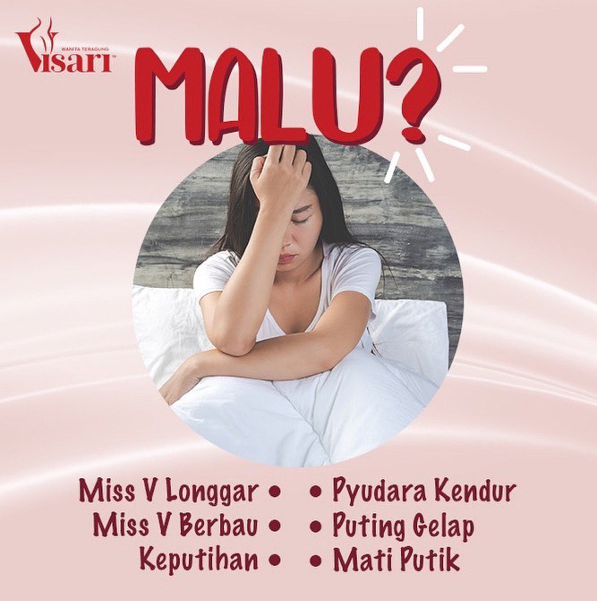 VisariJ's tweet photo. Ramai wanita yang mengalami masalah macam ni. Especially yang dah berkahwin dan yang lahirkan baby secara normal. Dengan tak sengaja,miss V akan berubah. Dan jika tidak dirawat,memang orang yang pertama akan perasan adalah suami anda!
#visari #sayajualjamu #rahsiarumahtangga https://t.co/z4pW37mMaI