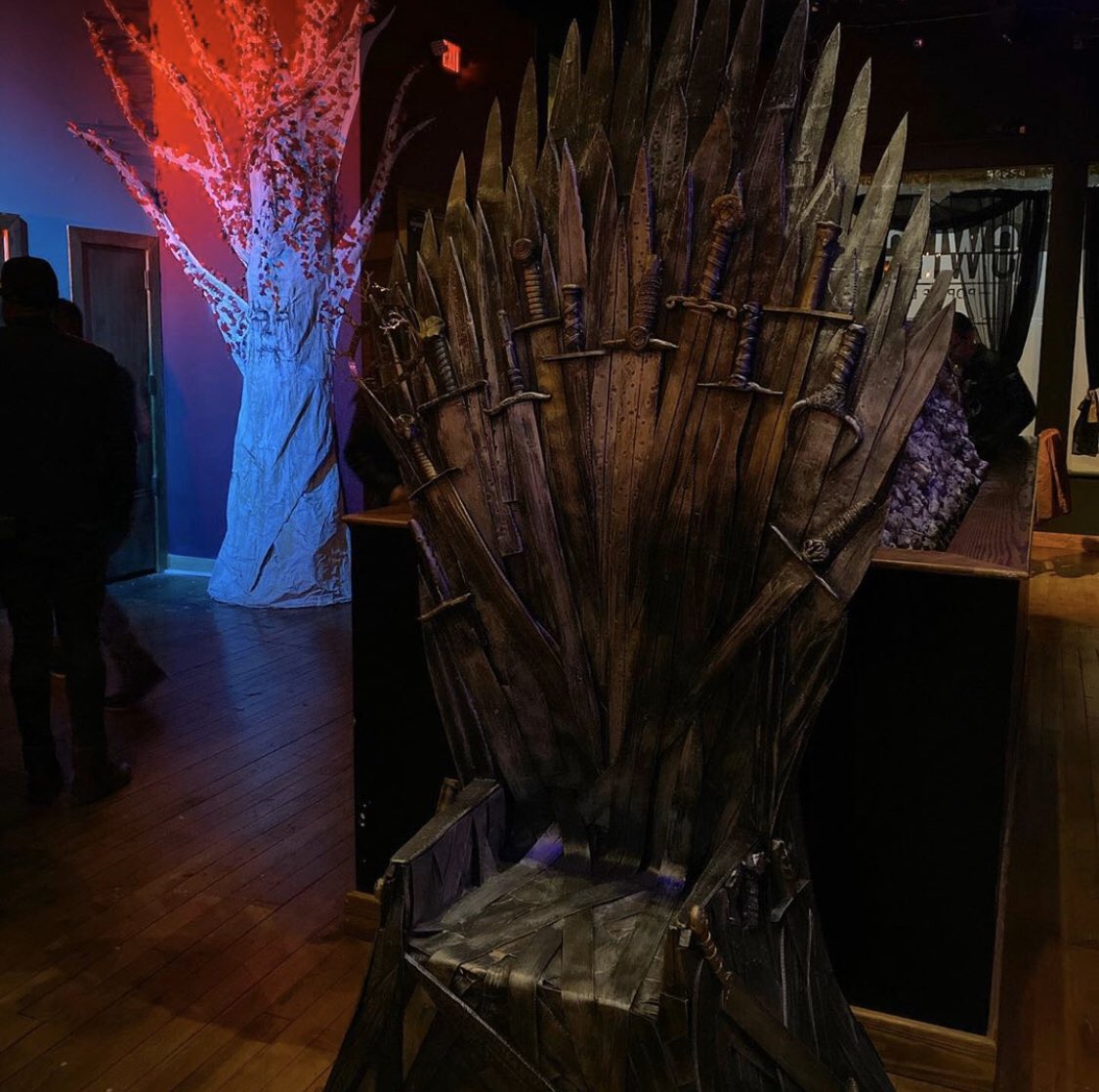 unlockingrva's tweet photo. After today’s random “snow” storm we thought it was a fitting time to let you know...Winter is HERE ❄️ Our friends over at #switchrva have officially stolen the Iron Throne from Kings Landing and it is now ready for full photo ops for you and all of your friends🤳🏽 (1/2) https://t.co/ICligeI2VM