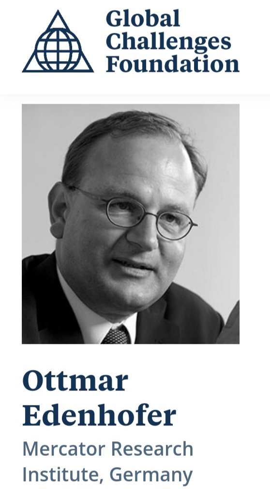 28) Ottmar Edenhofer is involved with the IPCC and we'll come back to him later.