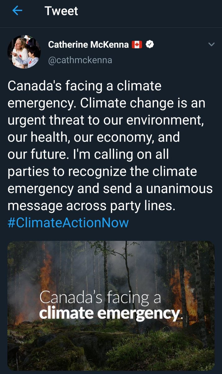 30) Our Environment Minister, Catherine McKenna, seems to reiterate it almost daily.