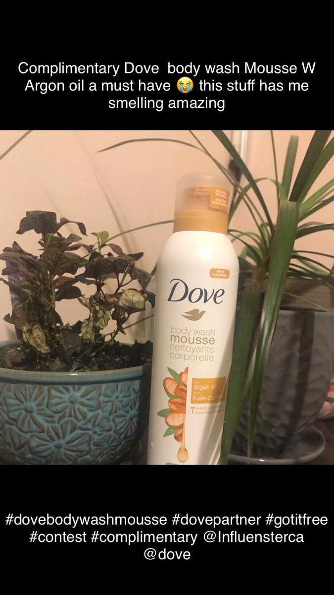 SkyeSell1's tweet photo. @Influenster @dovecanada #dovebodywashmousse #dovepartner #gotitfree #complimentary https://t.co/rYkE8rHq34