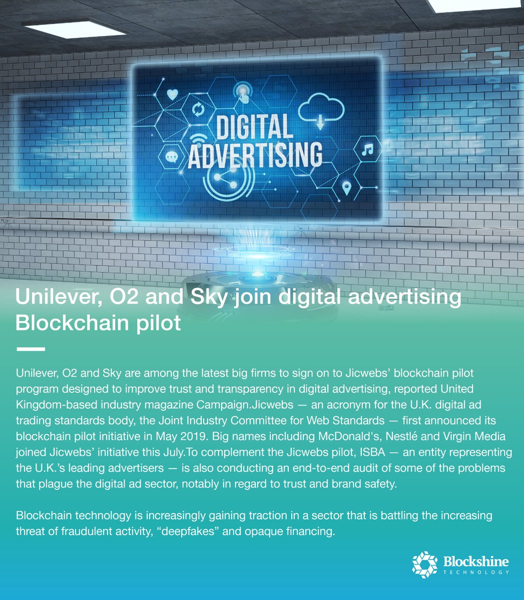 Here’s Round the Block!

#blockchain #technology #unilever #DigitalAdvertising #Pilot #O2 #magazine #McDonalds