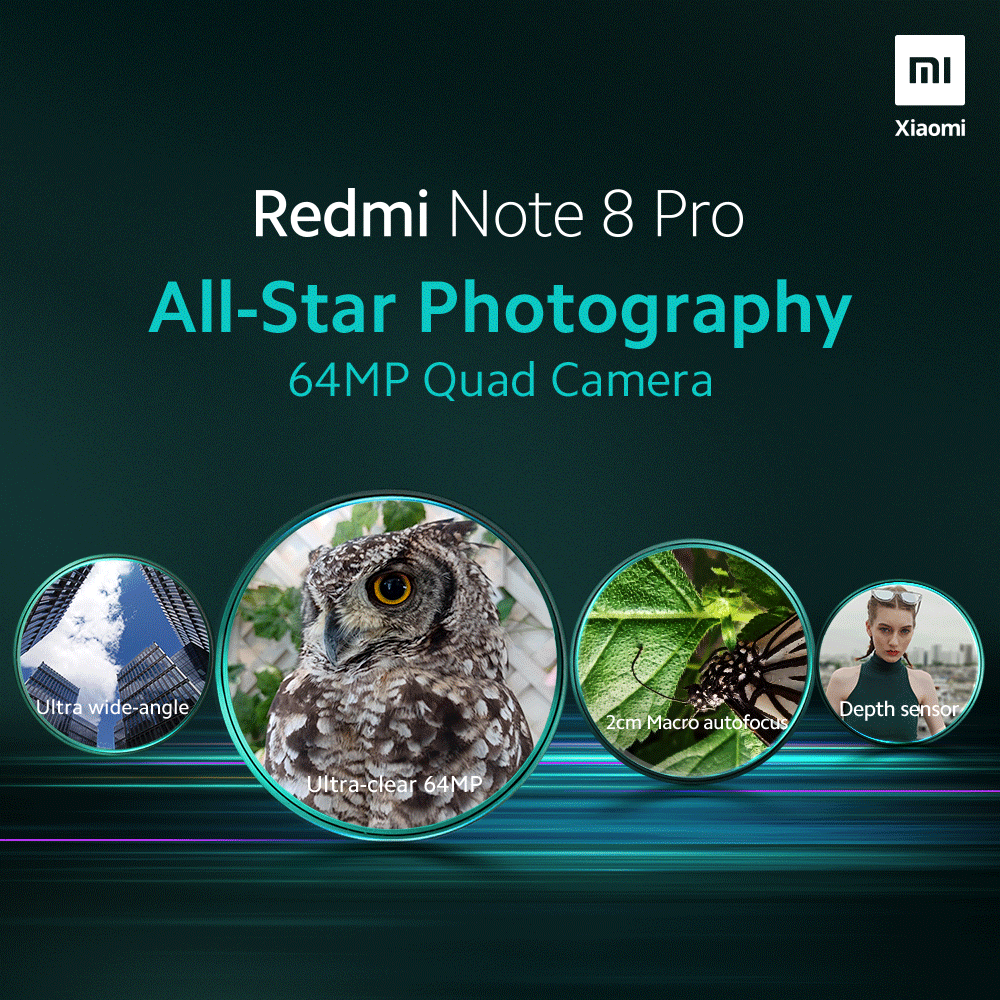 MiBangladesh's tweet photo. Which of these epic camera features excite you the most? Vote by emoji in the comments below!
๐ 64MP Quad Camera
โค๏ธ 120ยฐ ultra-wide angle lens
๐คฉ 2cm ultra-macro lens
๐ฎ 10x digital zoom
#RedmiNote8Pro #64MPQuadCameraBeast #4Camera4Everyone https://t.co/23N5U243Sm