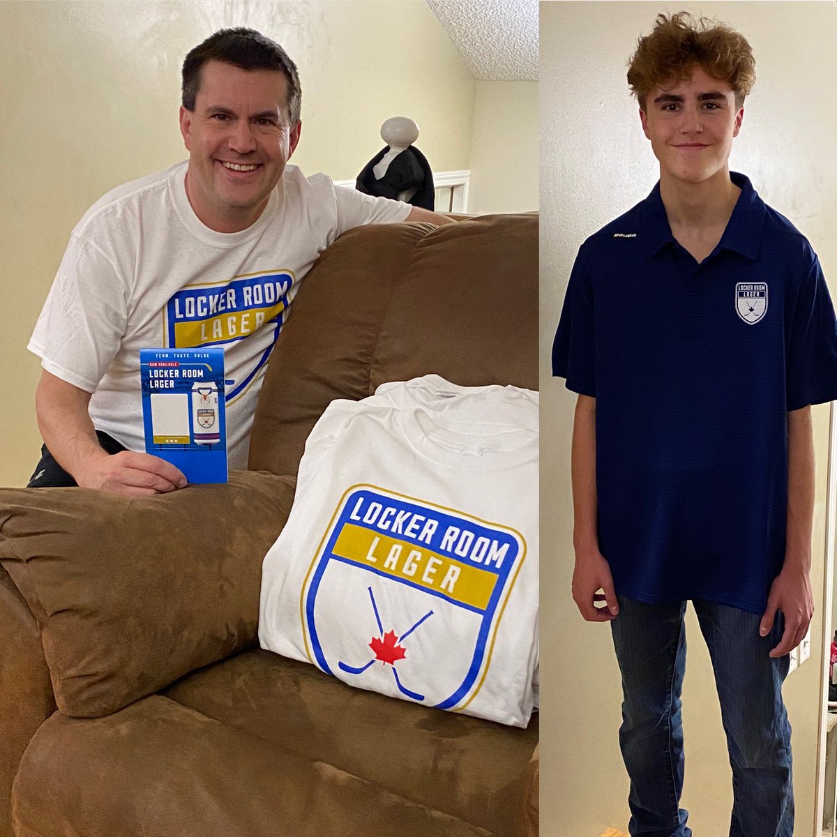 SCRHL's tweet photo. Thank you @PostGameBrewing for the Locker Room Lager T-shirts for the SCRHL Christmas Party at @KildaresAleHous on November 22nd! Along with prizes and appies, SCRHL players who register to attend will receive one of these T-shirts and samplings of Locker Room Lager! 🍺 #SCRHL https://t.co/qdBZv8cJQE
