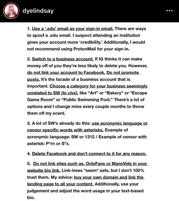 2 pic. ?? Tips for Sex Workers on IG ??

By: @Dyelindsay on IG
https://t.co/TmGVqi2Q3t https://t.co/