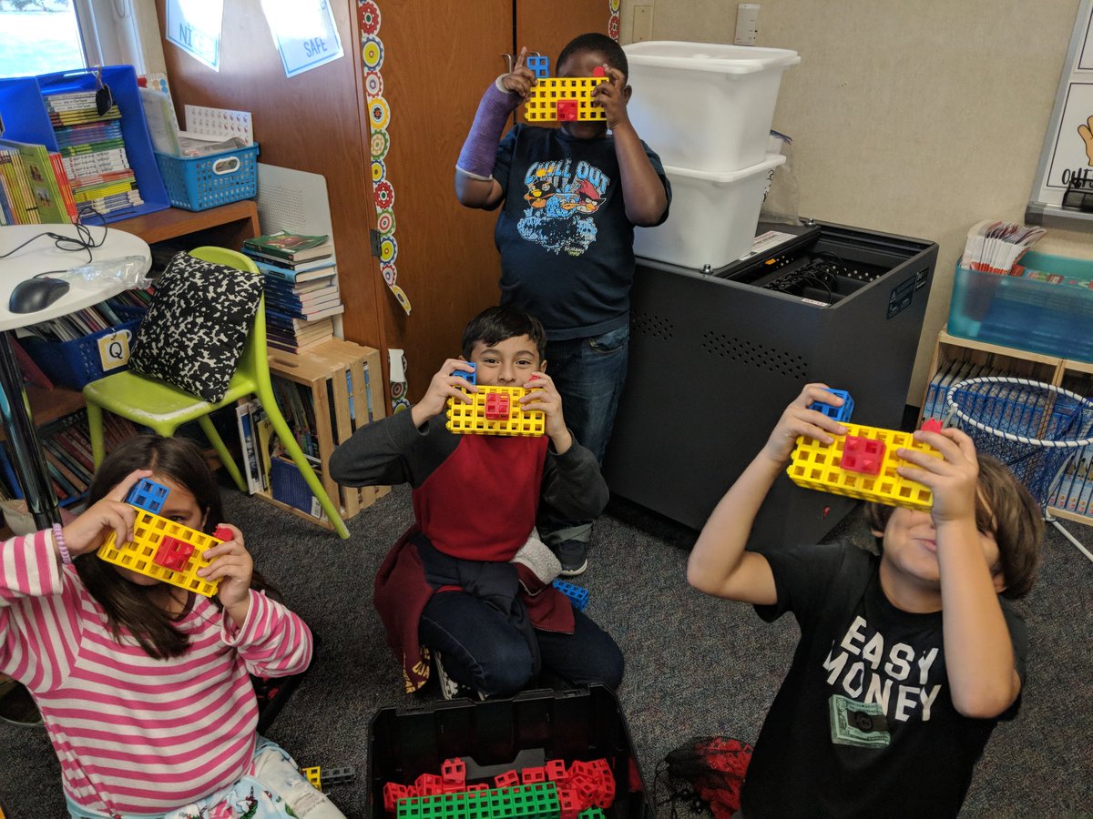 BaSTEAM12's tweet photo. My Exploration group tested out their engineering skills today and completed their camera design using Rok Blocks. #STEM #BASteam #engineering #design #building #teamwork https://t.co/iRHvBu36aY