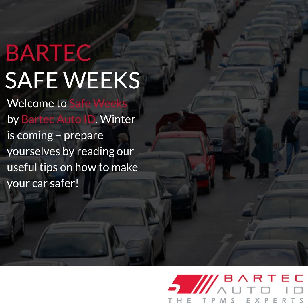 BartecAutoID's tweet photo. Welcome to Bartec Safe Weeks! Winter is coming - Icy roads & miles long traffic jams. In the upcoming weeks we will share infographics & articles on how to keep your car safe to protect you & your dearest https://t.co/2AOENkRdp3 #tpms #bartec #tpmstools #safeweeks #tyrepressure https://t.co/Jo6aYwJiO1