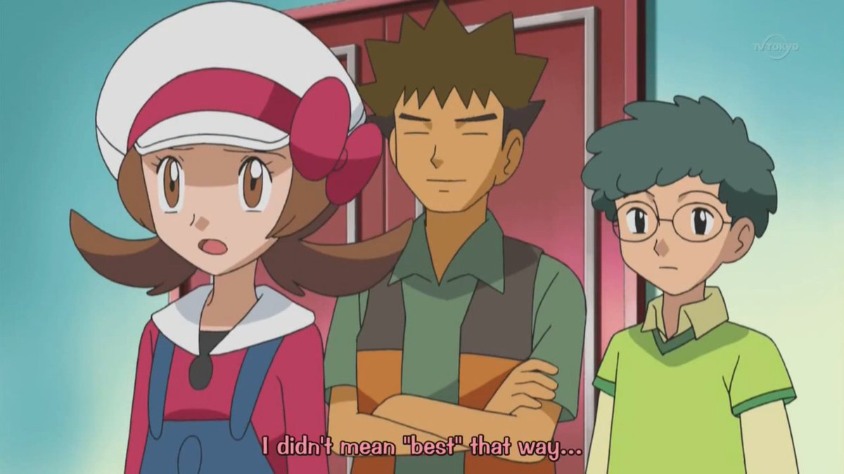 Lyra's reaction after is just great too. This is why I love these 2, they're both equally dorky and Ash has never interacted with someone equally dorky and dumb as him. Even pikachu is more aware than him lmao