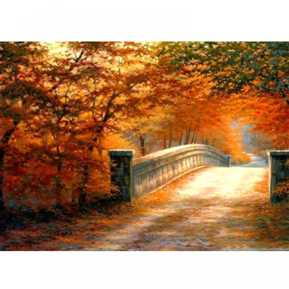 💋Fantastic deal on 👉"Autumn leaves" Embroidery Cross Stitch 5D Home Decor 👈 FREE Shipping worldwide!!✈️ 
#workinprogress"Autumn leaves" Embroidery Cross Stitch 5D Home Decor