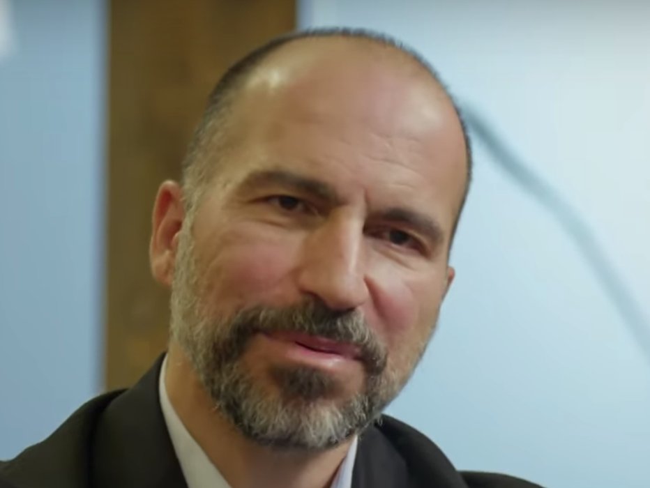 19/ After the last word in this sentence (b— inaudible, 0:30), note an additional microexpression of contempt on Khosrowshahi's right side.