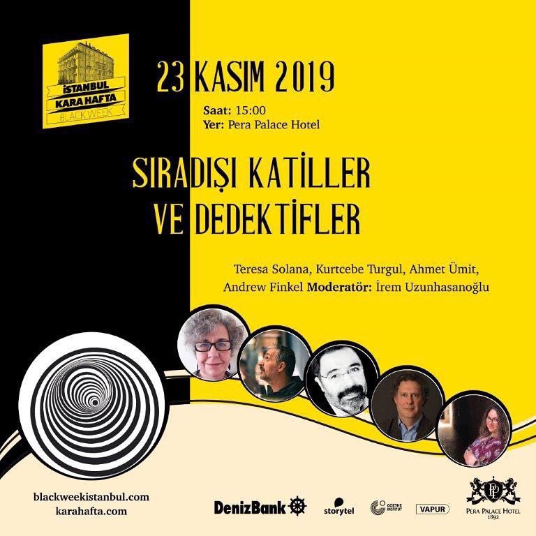 irem_uz's tweet photo. 23 Kasım Pera Palace’tayız. Dört polisiye yazarına sorularım olacak 🤗@baskomsernevzat @TeresaSolana1 @KurtcebeTurgul #andrewfinkel @karahaftaistan1 https://t.co/765IxR9NzM