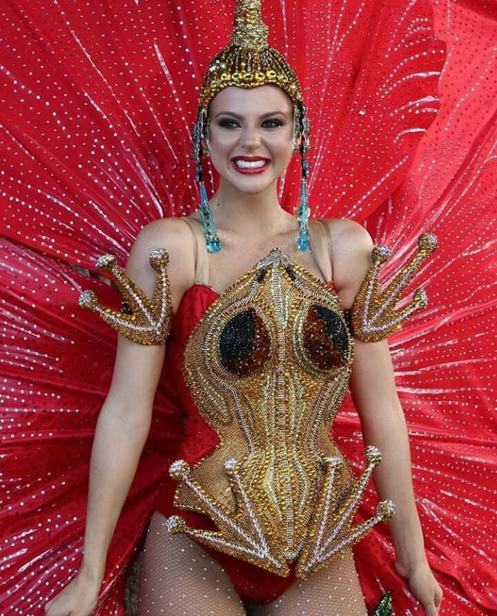 pps_0ne's tweet photo. ชุดประจำชาติของปัวเตอริโกบนเวที #MissUniverse2019 ดอกชบาแดง สวยยยยยเลย 🌺 งามมาก https://t.co/mwbl4rykhZ