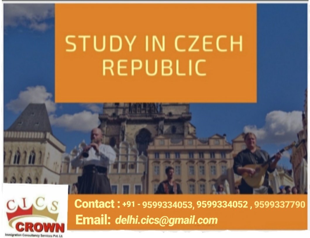 CrownDelhi's tweet photo. Crown immigration  Services Pvt. Ltd.
Study in Czech republic
Delhi , Nehru Place , Devika Tower, 12 floor, office no 1218, contact - +91- 9599334053/52 , 9599337790 , email - delhi.cics@gmail.com
#study #studyvisa #crownimmigration  #refusalcases https://t.co/sx5Ken3cSe