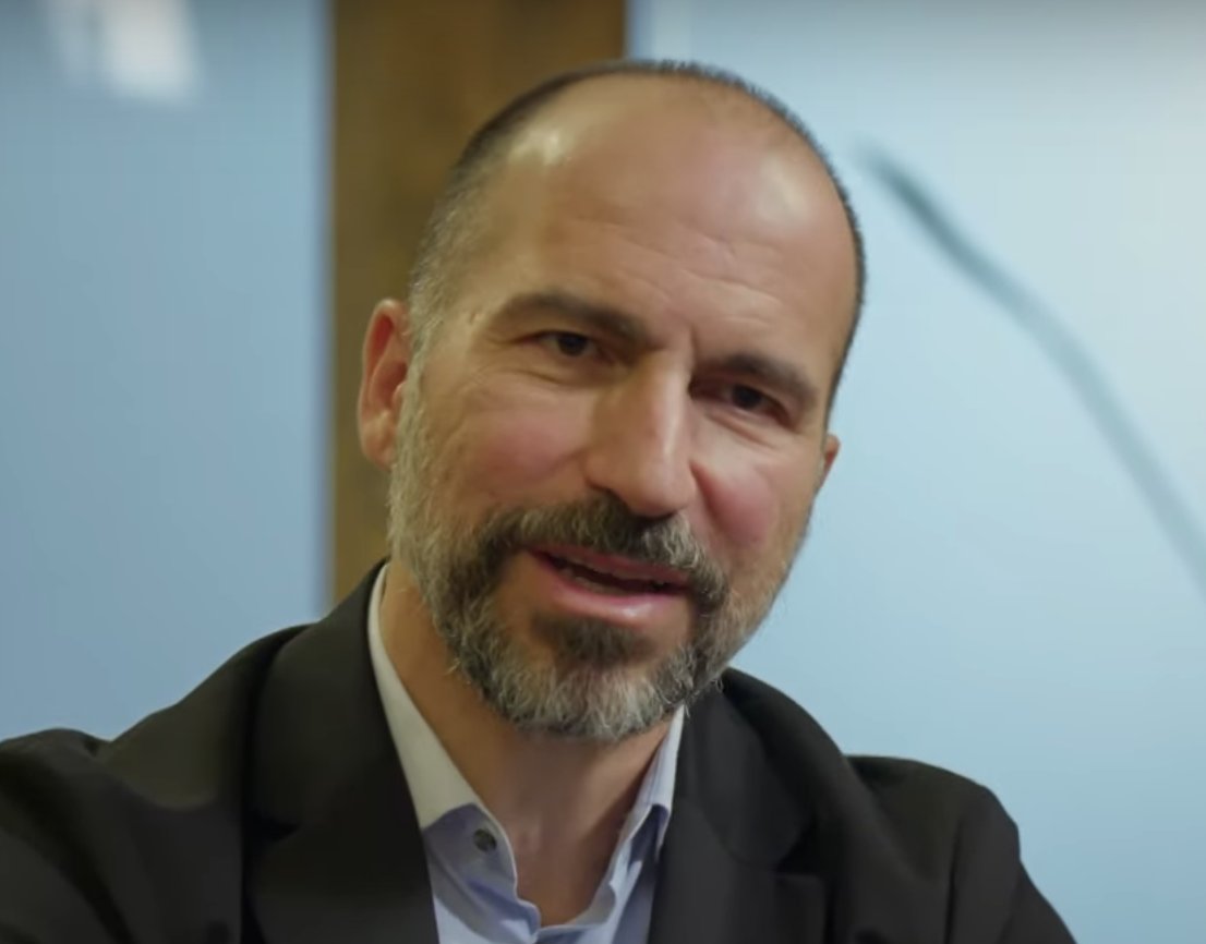 37/ As he says, "right?", Khosrowshahi nods his head up and down and continues on to finish his statement (1:13). The query, "right?" is not a real question — rather it's a manipulative verbal device.