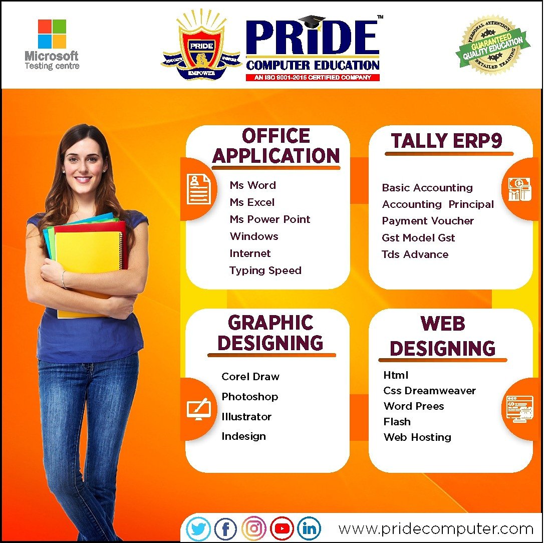 pride_education's tweet photo. #pride #computereducation #mumbai #webdesigning #html #andheri #computers
#graphicdesigner #ERP #Accounting #accounts
#TallyERP9 #GST #Course #pridecomputer
#excel #word #powerpoint #windows #microsoftexcel #office #mumbai #pridecomputer #advexcel #education https://t.co/usU9mlH1XY