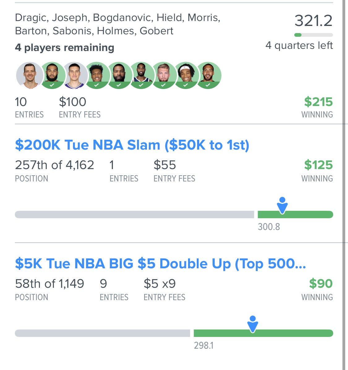 2DFSBrothers's tweet photo. A decent night for both💰 https://t.co/Es9mjPSmvA