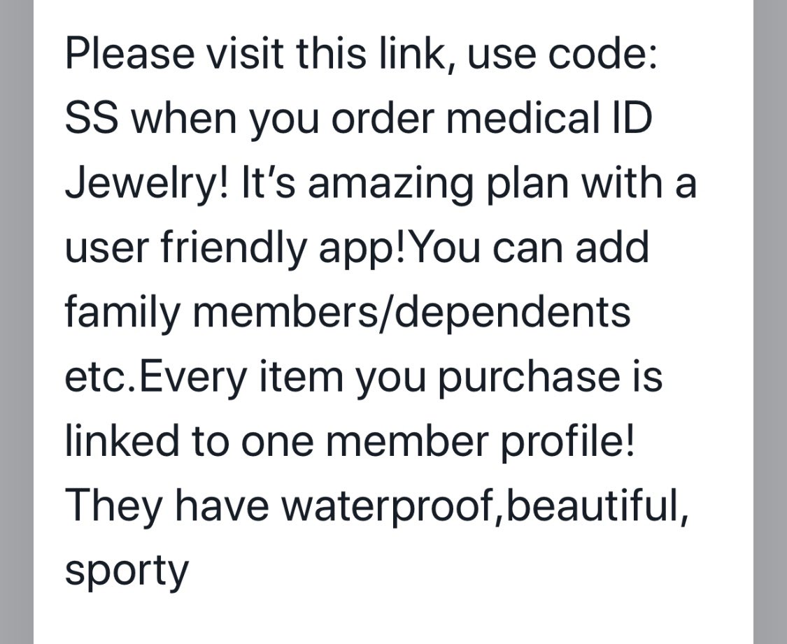RASEforCRPS's tweet photo. Please visit: https://t.co/D2xfw1T826 ******
Get My ID” &use this link & put in “SS” as your code! I got my medical ID bracelets here“#getmyid @getmyid #medicalid #deaf #hoh #invisibledisabilities #invisibleillnrsses #chronicillness #rsd #crps https://t.co/SCvrJbEkNn