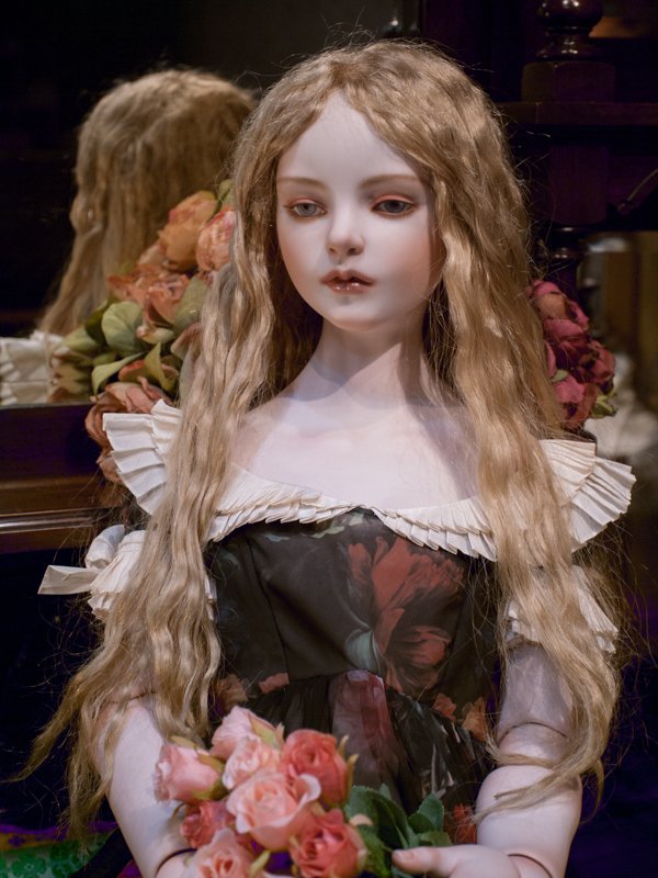 ☆セール中　ドールドレス　アンティークレース　キャミソールドレス　恋月姫 池袋西口まちかど回遊美術館 江戸川乱歩オマージュ絵画展 』 ​​東武